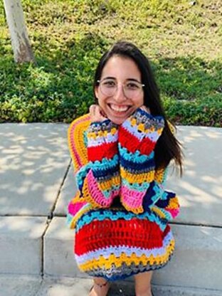 The Happy Hippy Sweater Crochet pattern by Pam Carr LoveCrafts