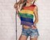 LGBT flag unisex tank top