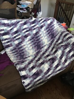 Afghan in Bernat Alize Blanket-EZ