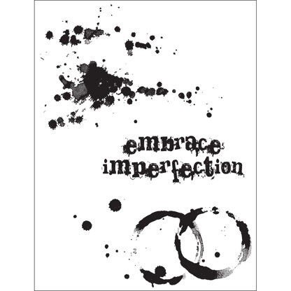 Stampers Anonymous Tim Holtz Cling Stamps 7"X8.5" - Spills & Splatters
