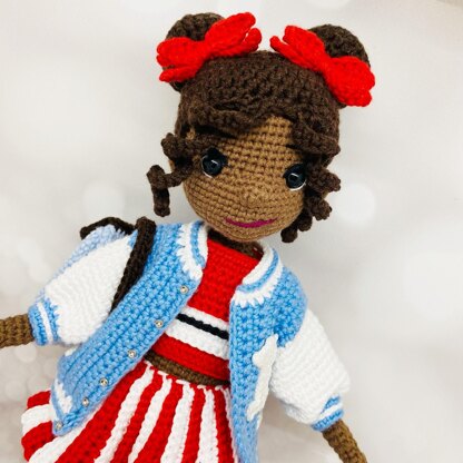 Crochet doll with clothes pattern, Amigurumi doll with clothes pattern