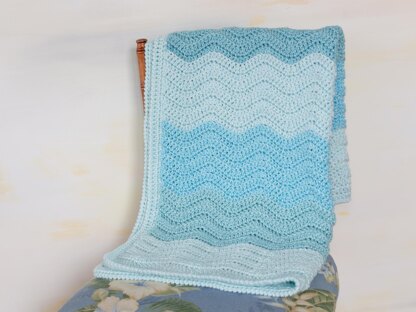 The Archer Ripple Crochet Baby Blanket Pattern