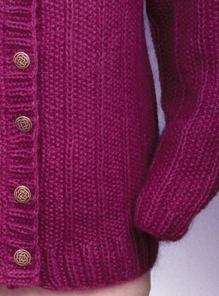 Seed and Slip Stitch Rib Cardigan #118