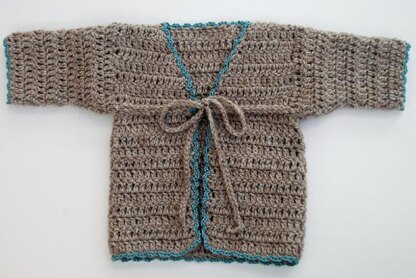 No-Sew Baby Cardigan Crochet Pattern