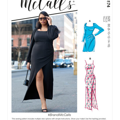 McCall's Misses' & Women's Dresses M8174 - Sewing Pattern