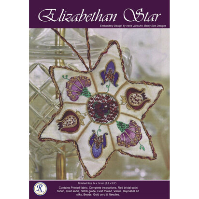 Rajmahal Stickset Elisabethanischer Stern (14 x 14 cm)
