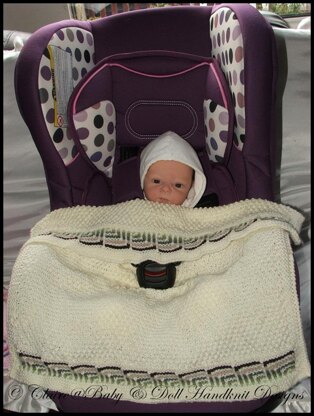 8 Patterns for Car Seat Blankets to fit standard 0-9m car seats