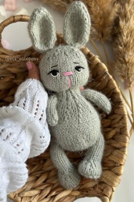 Knitting Pattern Little Bunny toy