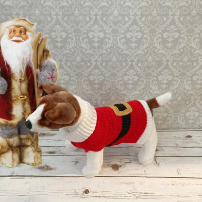 Dog Santa Sweater Crochet Pattern -483