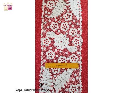 Irish crochet lace runner