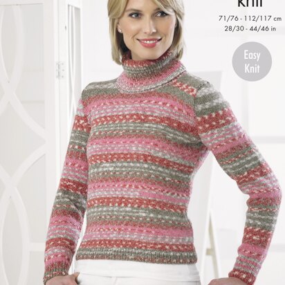 Sweater & Cardigan in King Cole DK - 4253 - Downloadable PDF