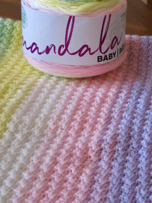 Double Rainbow Baby Blanket