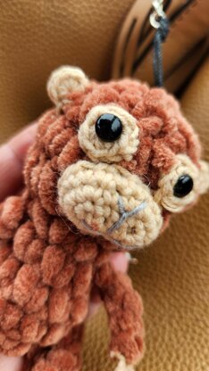 Punch monkey keychain