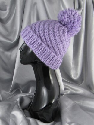 Superfast Swirl Bobble Beanie Hat