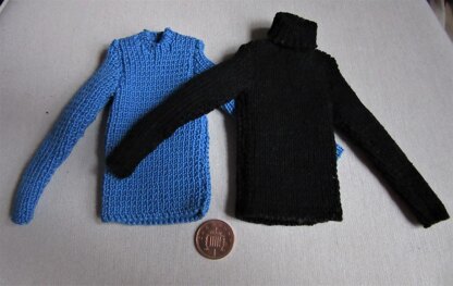 1:6th scale Mans tight rib jumper