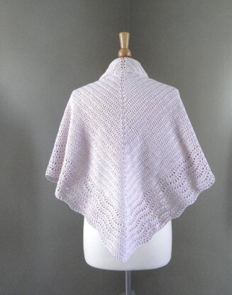 Shawl with Lace Edge - Crochet