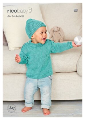 Sweater and Hat in Rico Baby So Soft DK - 843 - Downloadable PDF