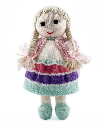 Paula doll knitting pattern 19112