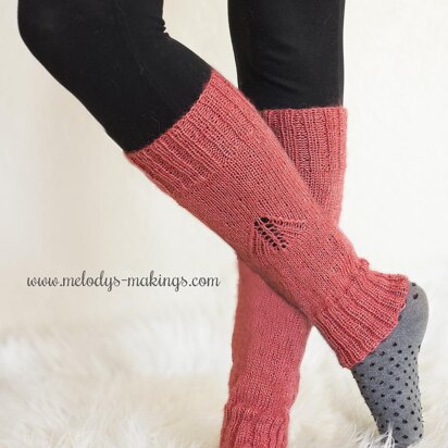 Wisteria Leg Warmers ~ Knit Version