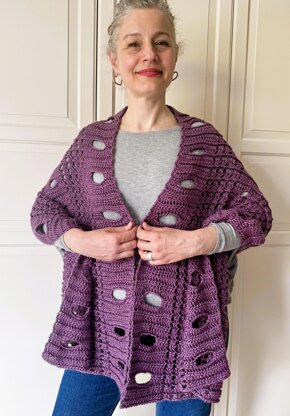 Easy Prayer Shawl Comfort Shawl Circles of Solace Wrap Shawl