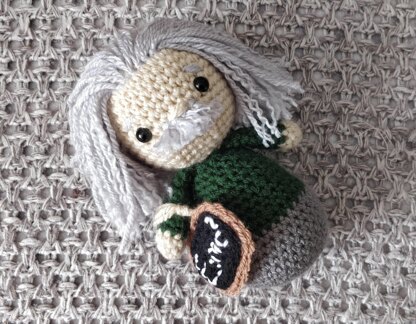 Albert Einstein crochet Amigurumi