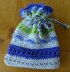 Beaded crochet pouch