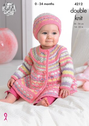 Jackets, Hat and Blanket in King Cole DK - 4212 - Downloadable PDF