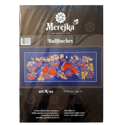Merejka Bullfinches Cross Stitch Kit - MER-K092
