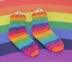 Baby Very Easy No Heel Rainbow Socks