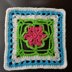 Stained Glass Flower 6 inch and 8 inch Square