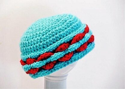 Woven Brim Winter Hat