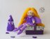 Lilac fairy dreams doll knitted flat