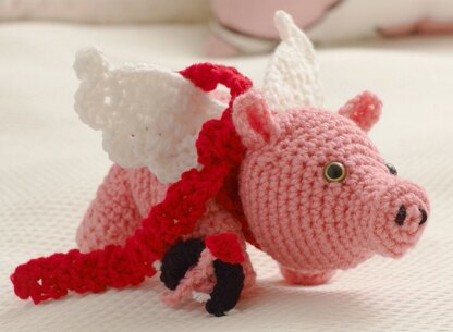 Cu-Pig in Red Heart Super Saver Economy Solids - LW3536