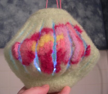 Knitted/Felted Garden Lantern