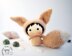 Fennec fox Doll with removable tail.