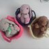 Soft Cradle Bunnies Bundle, Realistic Rabbit, Baby Bunnies In A Crib, Rabbit In Cradle