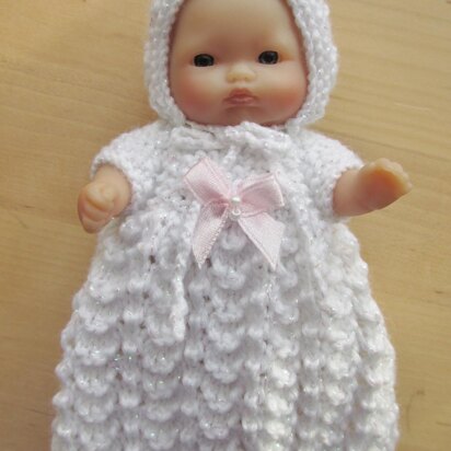 5" Berenguer Christening Outfit