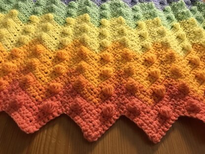 EASY Ripple & Bobbles Baby Blanket