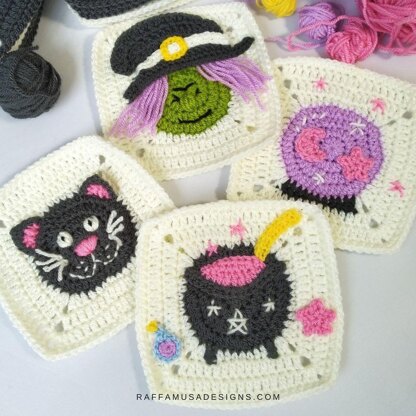 Black Cat Granny Square