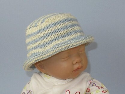 Baby and Child Roll Brim Stripe Bucket Hat