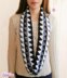 Triangles circle scarf in 3 colors _ M30