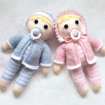 Twin babies knitting pattern 19044