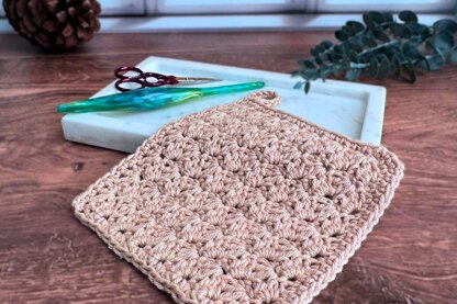 Slant Stitch Washcloth