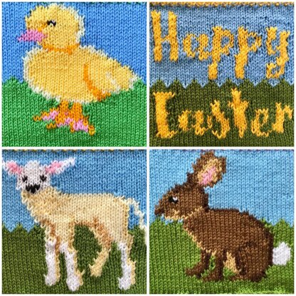 Happy Easter Spring Animal Baskets