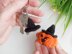 Crochet witch hat pattern, easy crochet Halloween keychain