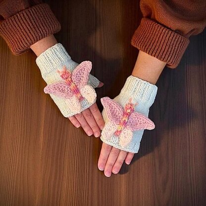 Butterfly Fingerless Gloves
