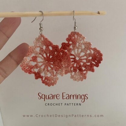 Square Earrings for Beginners