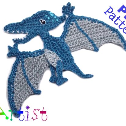 Pterodactyl Dino crochet pattern