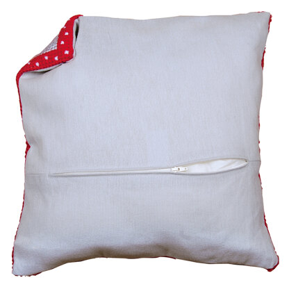 Vervaco Cushion Back with Zipper: Grey - 45cm x 45cm 