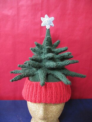 Christmas Tree Beanie Hat and Desk Ornament